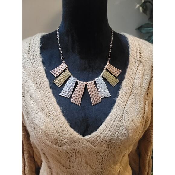 Double Zero Cable Knit Sweater Women's M Beige V-Neck Long Sleeve Pullover - Picture 3 of 9